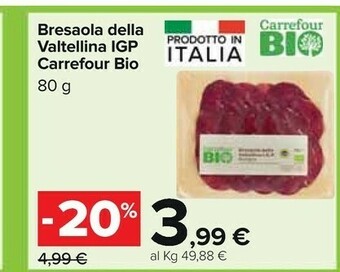 Carrefour Bresaola Della Valtellina Igp offerta