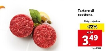 Lidl Tartare di scottona offerta