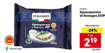 Lidl Italiamo squacquerone di romagna dop offerta