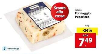 Lidl Italiamo formaggio pecoricco offerta