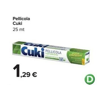 Carrefour Cuki Pellicola offerta