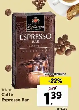 Lidl Bellarom caffè espresso bar offerta