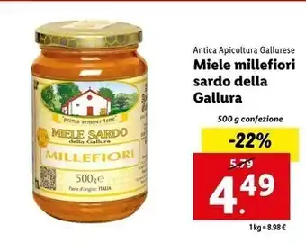 Lidl Antica apicoltura gallurese - miele millefiori sardo della gallura offerta