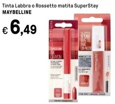 Maybelline tinta labbra