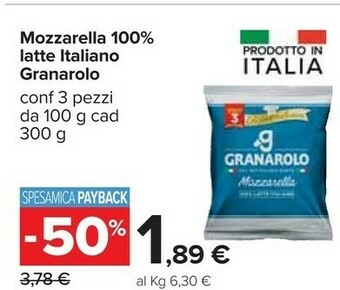 Carrefour Granarolo Mozzarella offerta