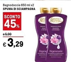 Iper La Grande Spuma di sciampagna bagnodoccia offerta