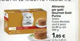 Carrefour Purina Alimento Per Gatti Gourmet Gold offerta