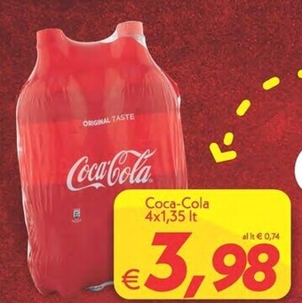 Iper Super Conveniente Coca cola 4x1,35 lt offerta