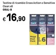 Iper La Grande Oral b testine di ricambio cross action x6 offerta