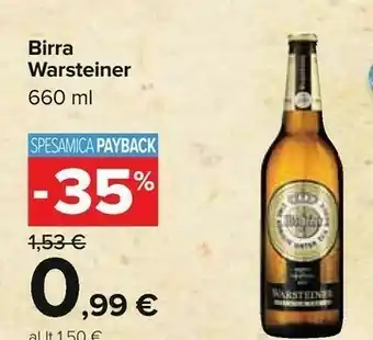 Carrefour Warsteiner 660 G(ml) offerta