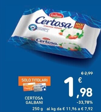 Spazio Conad Galbani certosa offerta