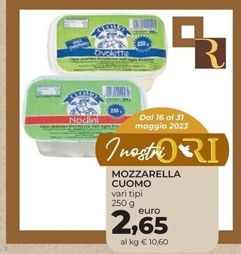 Conad City Cuomo mozzarella offerta