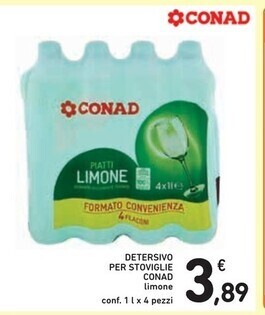 Spazio Conad Conad detersivo per stoviglie offerta