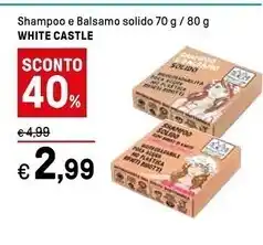 Iper La Grande White castle shampoo offerta