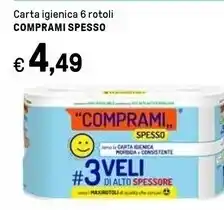 Iper La Grande Comprami carta igienica offerta