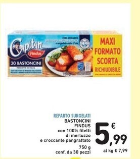 Spazio Conad Findus bastoncini offerta