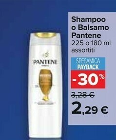 Carrefour Pantene Shampoo offerta