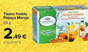 Carrefour Papaya Mango Tisana Fredda offerta