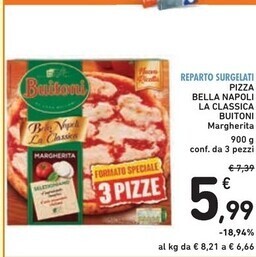 Spazio Conad Buitoni pizza bella napoli la classica offerta