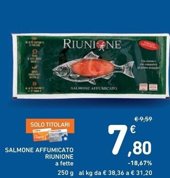 Spazio Conad Riunione salmone affumicato offerta