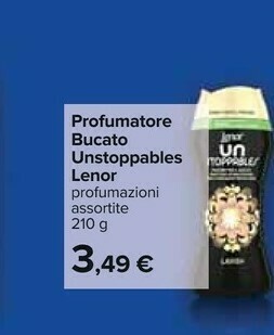Carrefour Lenor Profumatore Bucato Unstoppables offerta