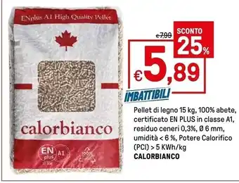 Iper La Grande Calorbianco - pellet di legno offerta