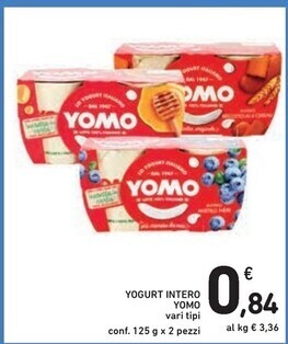 Spazio Conad Yomo yogurt intero offerta