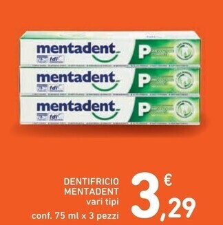 Spazio Conad Mentadent dentifricio offerta