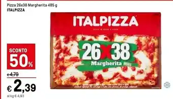Iper La Grande Italpizza pizza 26 x 38 margherita offerta