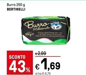 Iper La Grande Bertinelli burro offerta
