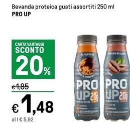 Iper La Grande Pro up bevanda proteica offerta