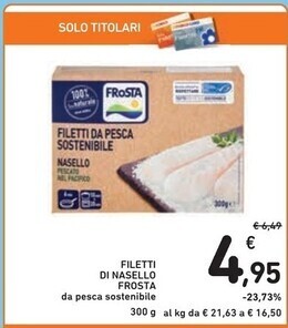 Spazio Conad Frosta filetti di nasello offerta