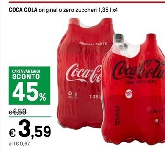 Iper La Grande Coca cola original o zero zuccheri offerta