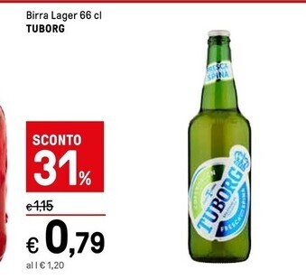 Iper La Grande Tuborg birra lager offerta