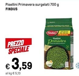 Iper La Grande Findus pisellini primavera surgelati offerta