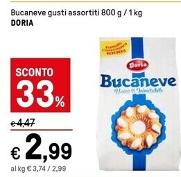 Iper La Grande Doria bucaneve offerta