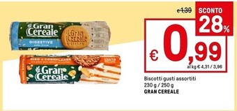 Iper La Grande Gran cereale biscotti offerta