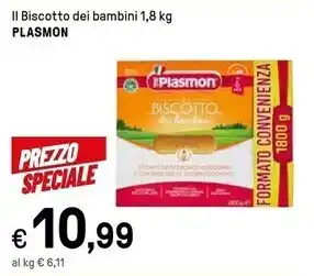Iper La Grande Plasmon il biscotto dei bambini offerta