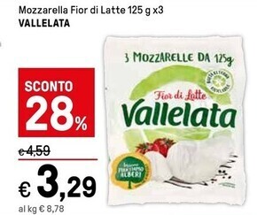 Vallelata mozzarella fior di latte