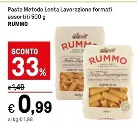 Iper La Grande Rummo pasta metodo lenta lavorazione offerta