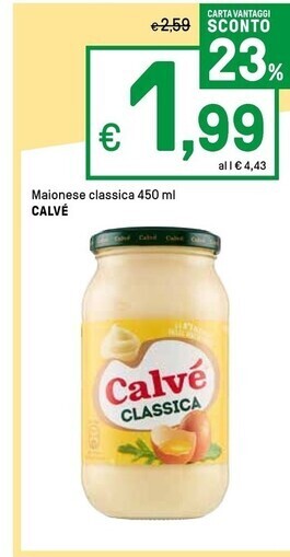 Iper La Grande Calvè maionese classica offerta
