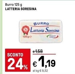 Iper La Grande Latteria soresina burro offerta
