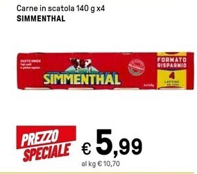 Iper La Grande Simmenthal carne in scatola offerta