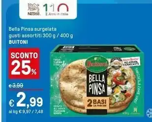 Iper La Grande Buitoni bella pinsa surgelata offerta