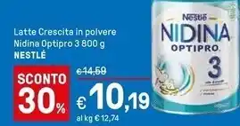 Iper La Grande Nestlè latte crescita in polvere nidina optipro offerta