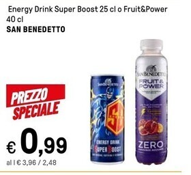 Iper La Grande San benedetto energy drink super boost offerta
