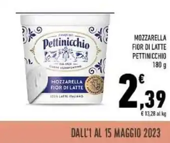 Conad MOZZARELLA FIOR DI LATTE PETTINICCHIO 180 g offerta
