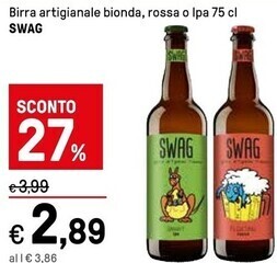 Iper La Grande Swag - birra artigianale bionda offerta