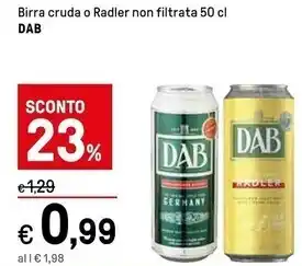 Iper La Grande Dab birra cruda offerta