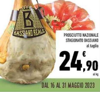 Conad PROSCIUTTO NAZIONALE STAGIONATO BASSIANO offerta